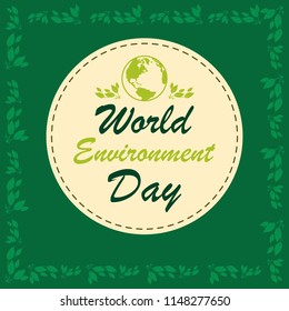 World environment day design card