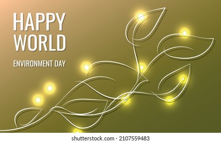 world environment day. Design suitable for greeting card poster and banner