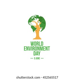 World environment day Design Template. Vector illustration, Good for Card and Banner.
