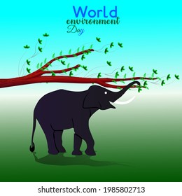 World environment day. Earth globe art.. Concept design for banner, greeting card, t-shirt, print, poster. Vector illustration