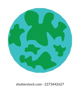 World environment day. Earth globe with splashes in  style art. Concept design for . Vector illustration