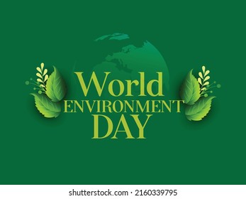 World Environment Day Earth Trees 3d Stock Vector (Royalty Free ...