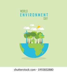 World Environment day eco friendly vector design banner 