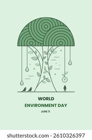 World Environment Day - Eco-Friendly Illustration