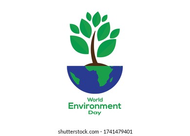 World Environment Day, ecology planet -  design