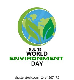 World Environment Day. Education and campaigns on the importance of protecting nature. social media post for World Environment Day.5TH JUNE-World Environment Day.World environment and earth day