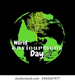 World Environment Day. Education and campaigns on the importance of protecting nature. social media post for World Environment Day.5TH JUNE-World Environment Day.World environment and earth day