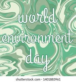 World environment day. Energy sphere background. Green concept. Planet earth. Friendly cartoon character. Environmental pollution concept. Spring holiday. Environment element. 5 june