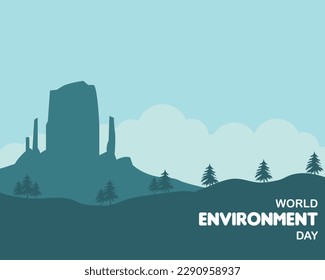 World Environment Day Flat Nature Illustration