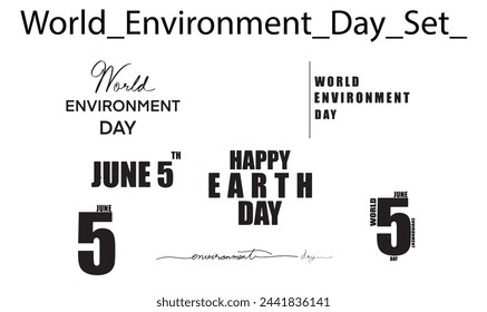 World environment day font text calligraphy hand written black dark color happy earth day nature ecology green save system global ecosystem save forest organic recycling clean energy power business