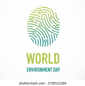 World Environment day, go green concept design. Vector illustration