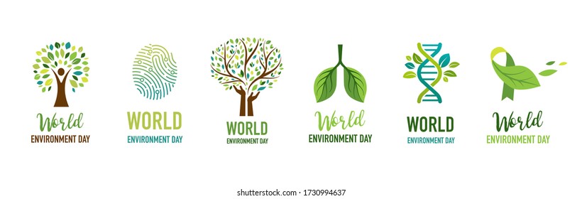 World Environment day, go green concept design. Vector illustration