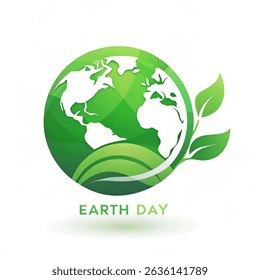 World environment day. Green ecology logo design for, Earth day, Eco friendly and Sustainability concept, Vector illustration 