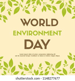 World environment day greeting card