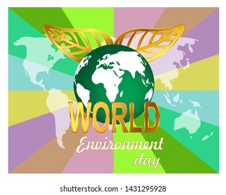 World environment day greeting card