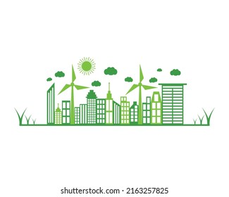 World environment day greeting design stock vector. Ecology concept and Environmental.