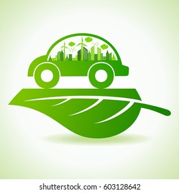 World environment day greeting - save nature concept stock vector