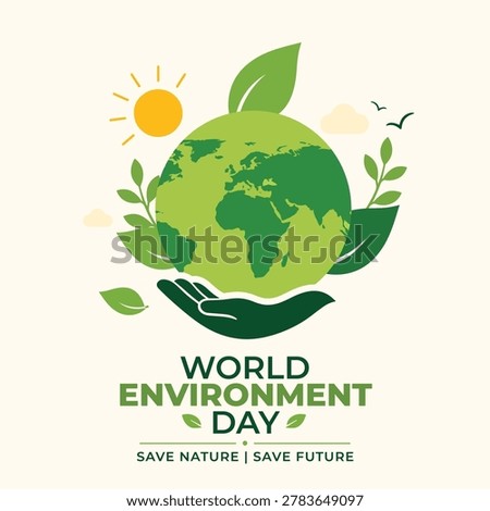 World environment day hand drawn illustration