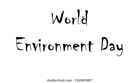 World Environment Day Hand Lettering Cards Stock Vector (royalty Free 