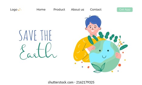 World environment day. Happy Earth Day! Ecology, recycle, zero waste vector illustration. Eco badges, nature plant. Design for shopping bag, t-shirt, apparel, clothes, banner. Save planet