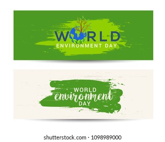 World Environment Day Header Or Banner Background.