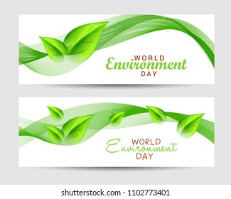 World Environment Day Header Or Banner Background.