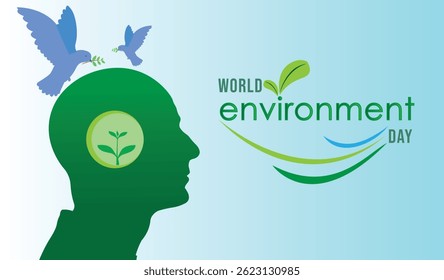 World Environment Day: Hope and Harmony in Nature’s Embrace, Campaign or celebration banner