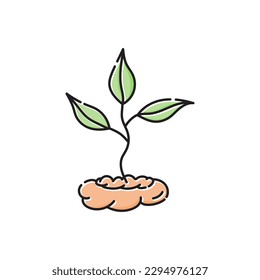 World Environment Day Icon Plant seed symbol