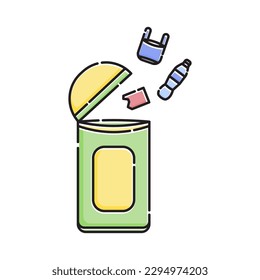 World Environment Day Icon Trash can symbol