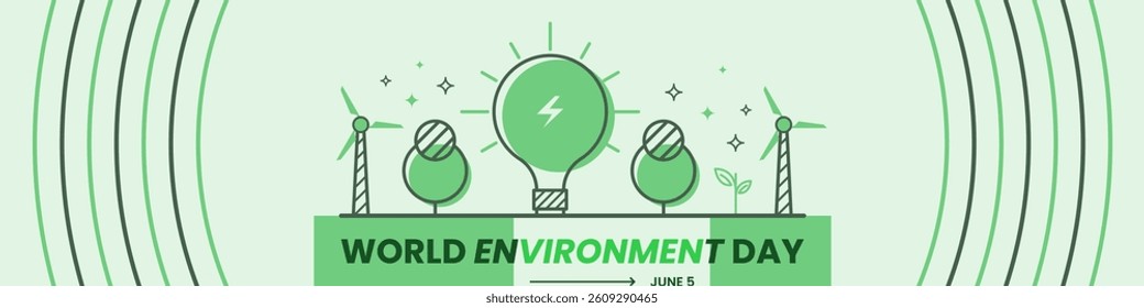 World Environment Day Illustration. June 5.