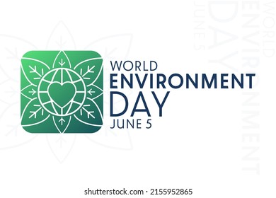 World Environment Day. June 5. Vector illustration. Holiday poster
