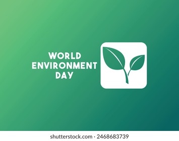 World Environment Day. June 5. Gradient background. Eps 10.