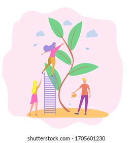 World Environment Day. June 5th. Pollution of the planet, global warming, greenhouse gas emissions. Colorful vector illustration.