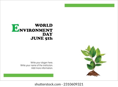 Afiche del 5 de junio del Día Mundial del Medio Ambiente