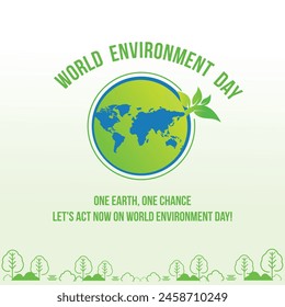 World Environment Day June 5th. Design Template Vector