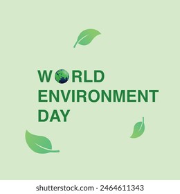 world environment day june 5th modern creative banner,  design concept, social media template 