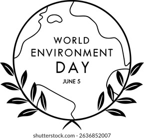 World environment day june 5th earth day celebration ecology nature green planet