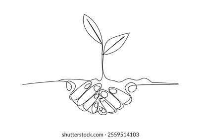 world environment day line art style vector