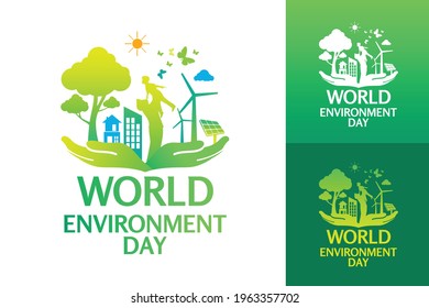 World environment day logo design template 