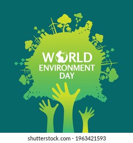 World environment day logo design template 