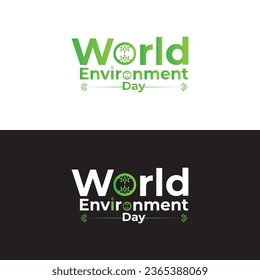 World environment day logo design vector template