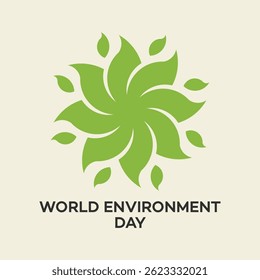 World Environment Day Logo with Earth and Trees