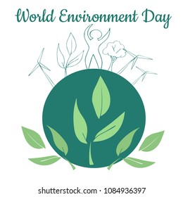 World Environment Day, the logo of the globe