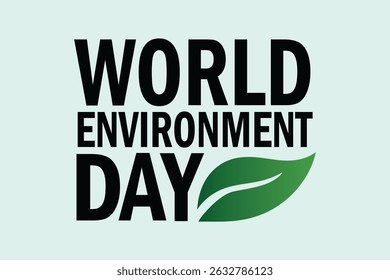 World environment day  logo on white background