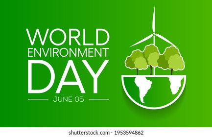 World Environment day is observed every year on June 5, it has been a flagship campaign for raising awareness on environmental issues emerging from marine pollution, human overpopulation. vector art.