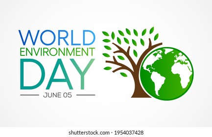 World Environment day is observed every year on June 5, it has been a flagship campaign for raising awareness on environmental issues emerging from marine pollution, human overpopulation. vector art.