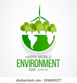 World Environment day is observed every year on June 5, it has been a flagship campaign for raising awareness on environmental issues emerging from marine pollution, human overpopulation. vector art.