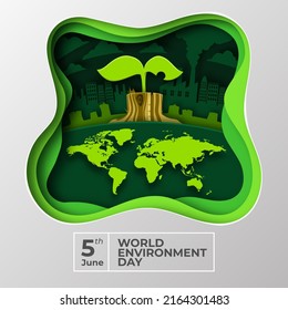 World Environment Day Papercut Style