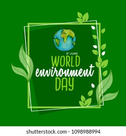 World Environment Day Poster Or Banner Background.