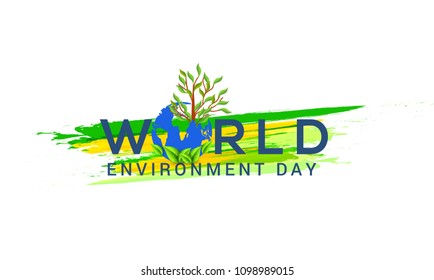 World Environment Day Poster Or Banner Background.